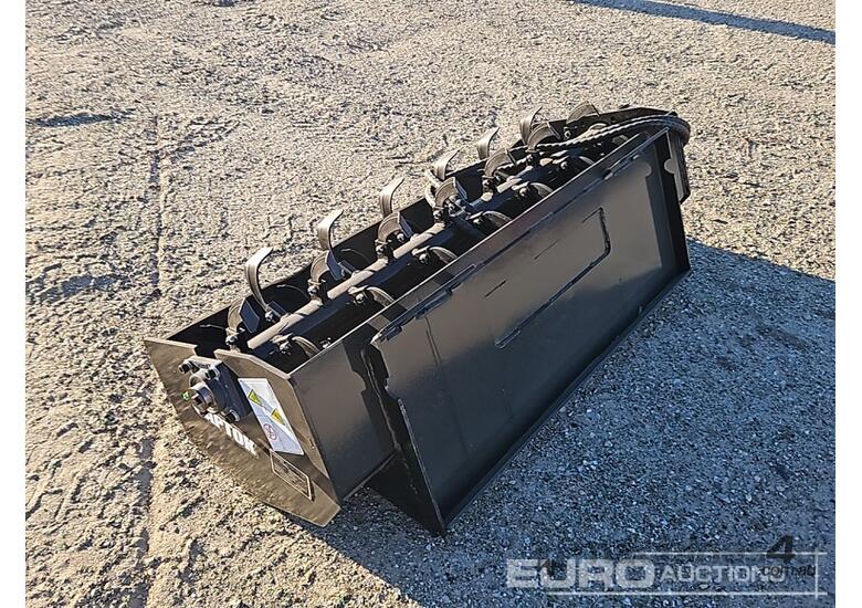 caption Unused Captok Rotary Tiller to suit Skidsteer Loader