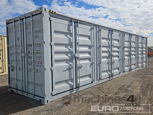 Unused 40' High Cube Multi 4 Door Container 