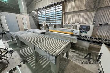 Southern Contours 4 head Edge sanding machine and Compakto Return Table Conveyor