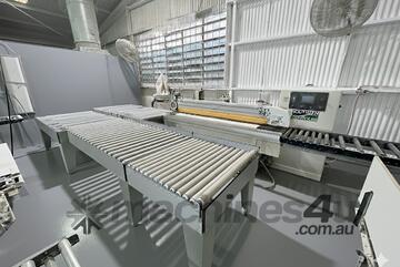 Southern Contours 4 head Edge sanding machine and Compakto Return Table Conveyor