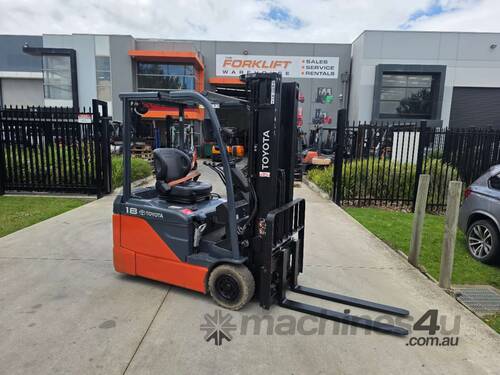 Toyota Forklift 1.8T 3 Wheel Electric - 2023 Battery (Unit#:U991)