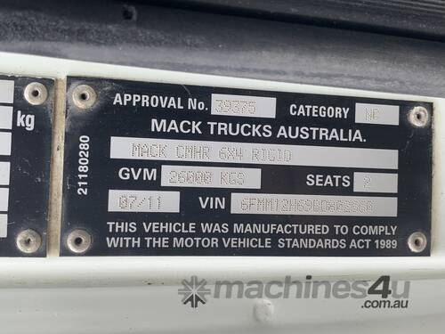 2011 Mack CMHR Trident Tipper