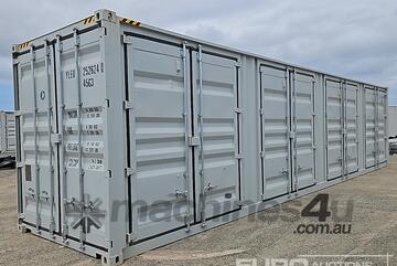 2026 40HQ Storage Container, One Side Multi-Door,4 Doors