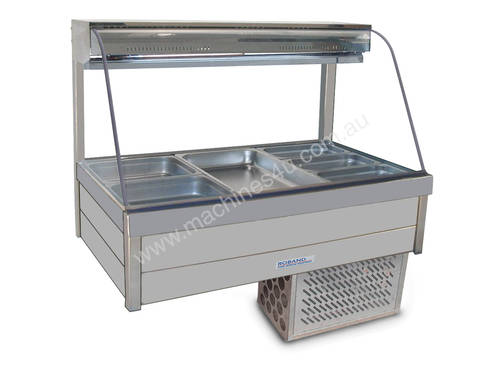 Roband Curved Glass Three Bay Cold Food Display 