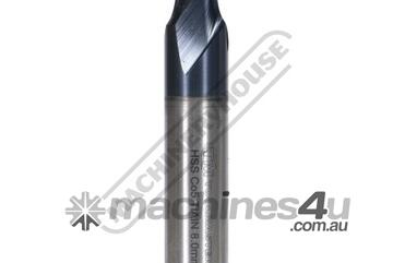 2FFS-8 8mm Metric Slot Drill HSS with 5% Cobalt TiAIN Coating