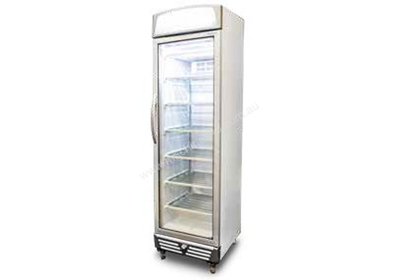 caption Bromic UF0374LS LED - Flat Glass Door LED Display Freezer - 300L