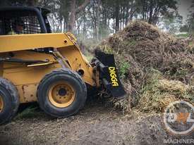 new digga digga stick rake skid steer excavator tractor bobcat rake