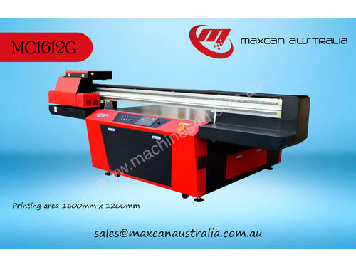 Maxcan Australia MC 1612G - 8H   UV Cured Flatbed Digital Printer