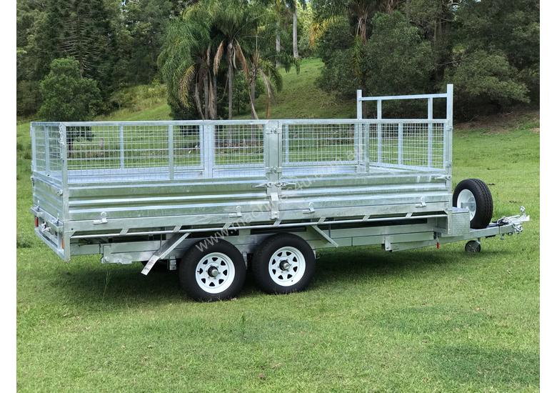 caption Ozzi 14x7 Flat Top Tipper Trailer 3500kg