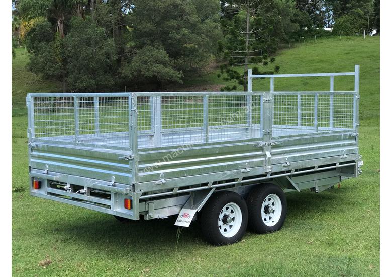 caption Ozzi 14x7 Flat Top Tipper Trailer 3500kg