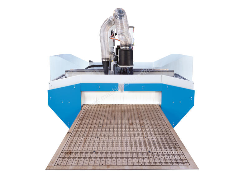 caption Flatbed Nesting machine from Italy
