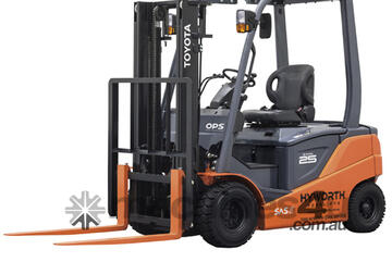 Toyota 2.5T 4 Wheel Battery Electric Forklift from $28 per day! Toyota 2.5T 4 Wheel Battery Electric Forklift from $28 per day!