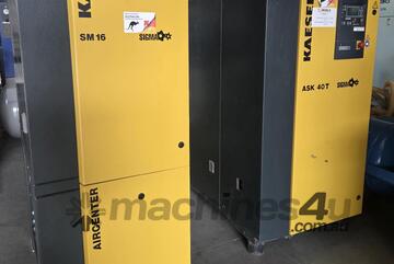 Kaeser ASK 22kw/ Dryer. Kaeser SM16 9kw 3in1. Atlas GA22VSD. Focus 7.5kw*Sold*. IR 11kw. CompAir L18