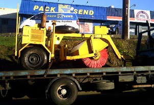 towed diesel powered broom , 2100mm wide , 3cyl diesel yanmar