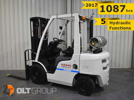 Nissan Unicarriers 2.5 Tonne Forklift 2017 Current Model 1087 Hrs 5 Hydraulic Functions LPG - picture0' - Click to enlarge