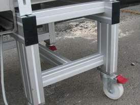 Stainless Steel Motorised Belt Conveyor - 1.2m long - picture1' - Click to enlarge