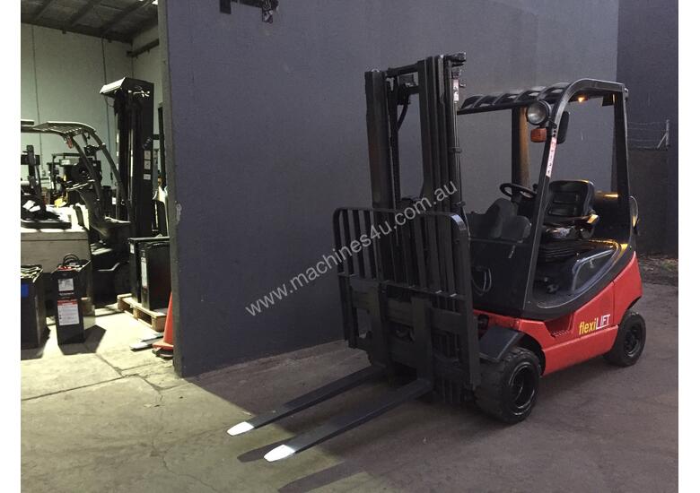 Used Linde Linde H Container Mast Lpg Counterbalance Forklift Fully Refurbished