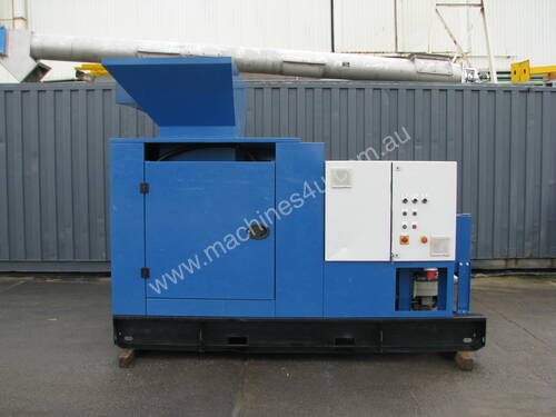 Industrial Shredder Unit with Conveyor and Blower - 2 x 3kW