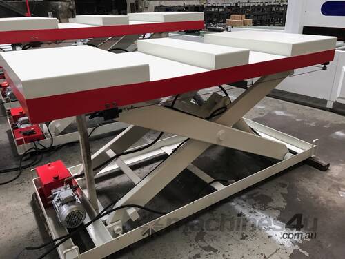 HEAVY DUTY 2 T SCISSOR LIFT TABLE 2400 X 1000mm with FORK LIFT ACCESS