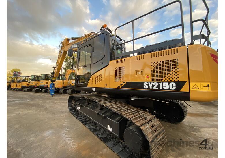 caption SY215C 22T Excavator | 4 YEAR/8000 HR WARRANTY