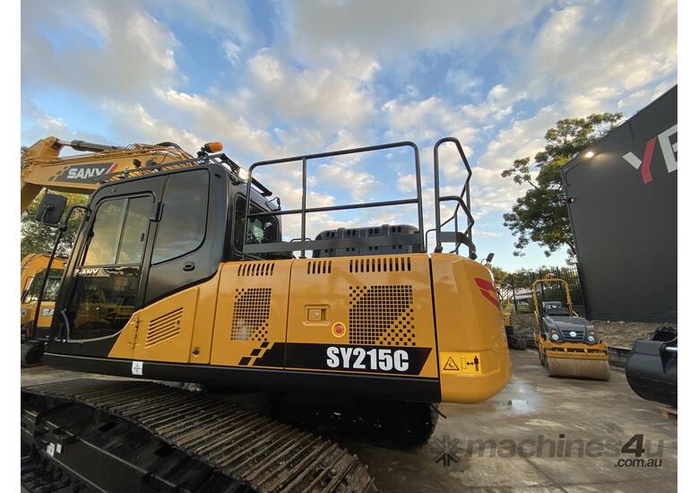 caption SY215C 22T Excavator | 4 YEAR/8000 HR WARRANTY