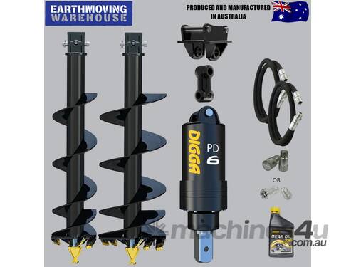 Digga PD6 auger drive combo package excavator up to 6.5T