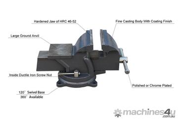 KANG Industrial HPS-100 Ductile Iron Bench Vise