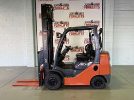 2014 TOYOTA COMPACT 62-8FDK 3 TONNE DIESEL FORKLIFT 2 STAGE 4500 mm CLEARVIEW MAST LOCATED COOPERS P - picture0' - Click to enlarge