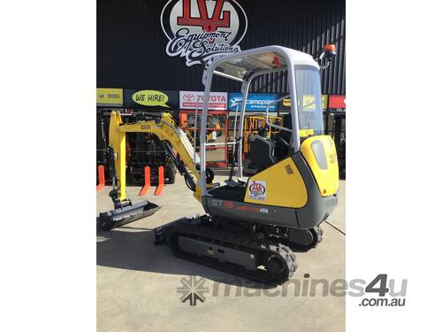 2 in stock for delivery now 2022 ET18 WACKER NEUSON inc hyd hitch & Inc bucket set