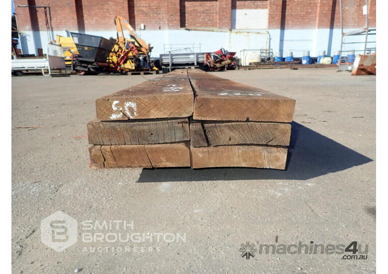 Used 6 X JARRAH TIMBER BEAMS Steel Beam Assembly in , Listed on