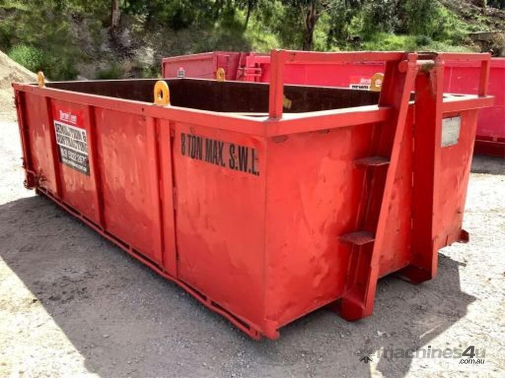 Used 1x Standard Hook Bin Approx 9 Cubic Metres Hook Lift Bins in