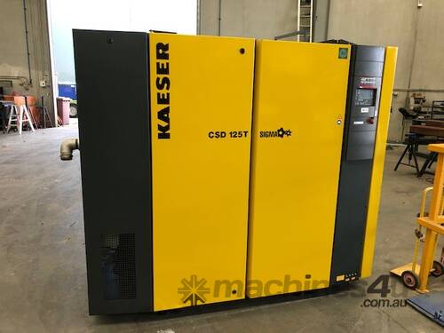 2013 Kaeser CSD125T - 75kw Electric Screw Compressor - 440cfm with built in Refrigerated Dryer