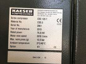 2013 Kaeser CSD125T - 75kw Electric Screw Compressor - 440cfm with built in Refrigerated Dryer - picture2' - Click to enlarge