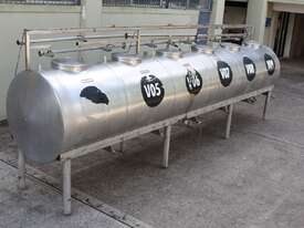 Stainless Steel Horizontal Multi Compartment Tank - picture1' - Click to enlarge