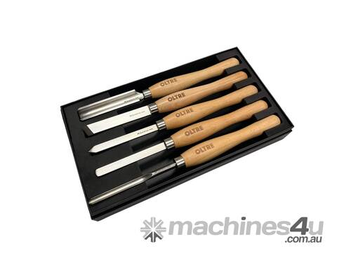 caption 5Pce Woodturning Chisel Tool M2 CRYO HSS (5 Small Turning Tool) Set by Oltre