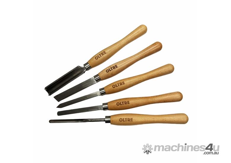 caption 5Pce Woodturning Chisel Tool M2 CRYO HSS (5 Small Turning Tool) Set by Oltre
