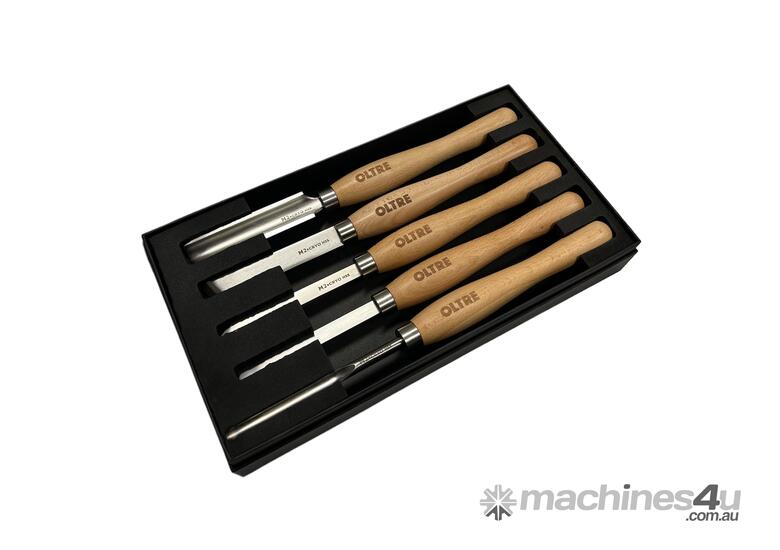 caption 5Pce Woodturning Chisel Tool M2 CRYO HSS (5 Small Turning Tool) Set by Oltre