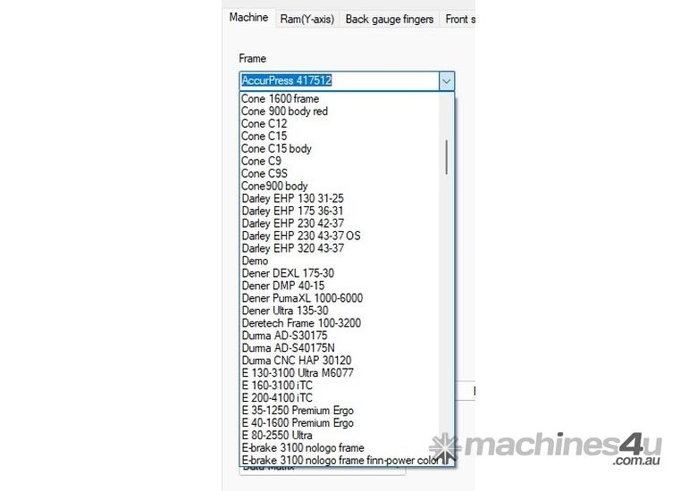 Used gt AutoPOL 3D CNC Press Brake Bend Software multiple Import Formats Posts for Most Press