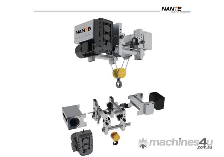 Nante NHA Series Wire Rope 6.3T Hoist & Trolley - Exclusive Distributor