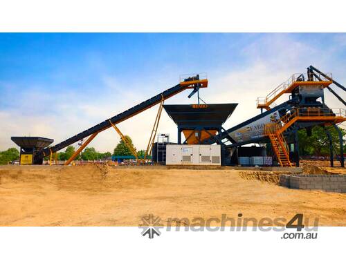 caption TURBOMIX-120 MOBILE CONCRETE PLANT READY IN STOCK
