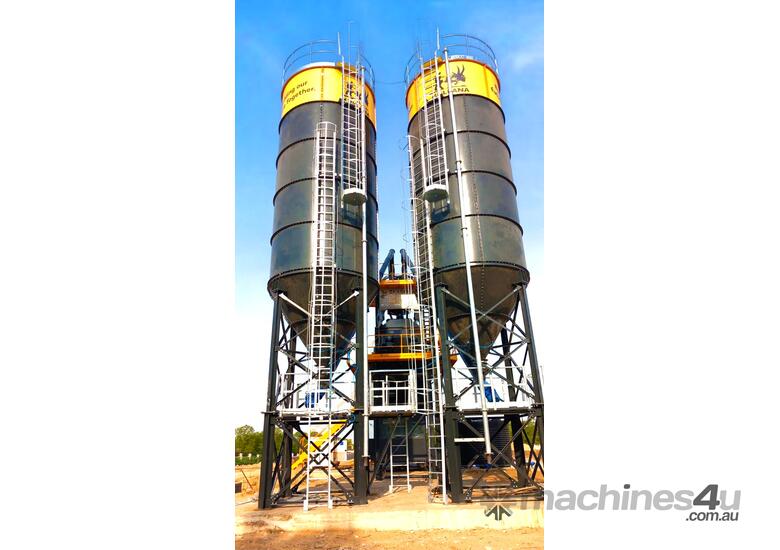 caption TURBOMIX-120 MOBILE CONCRETE PLANT READY IN STOCK