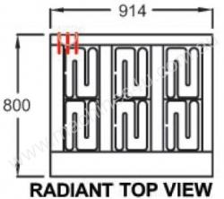 caption Goldstein PEB6R Radiant Plate Electric Cooktop