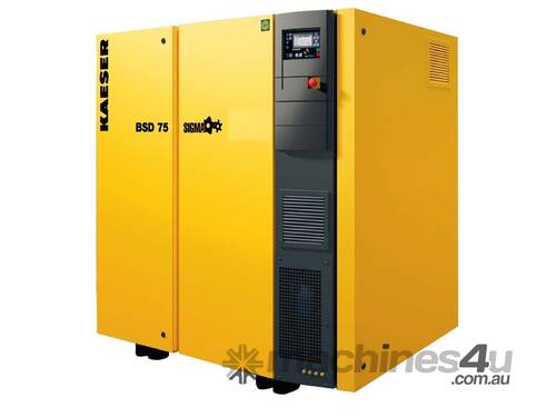 caption CVA Compressors - New Kaeser 37kw BSD75 Rotary Screw Compressor - German Engineering
