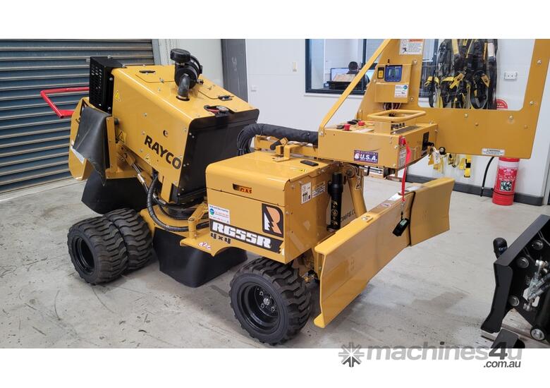 caption Used 2021 model Rayco RG55-R Stump Grinder
