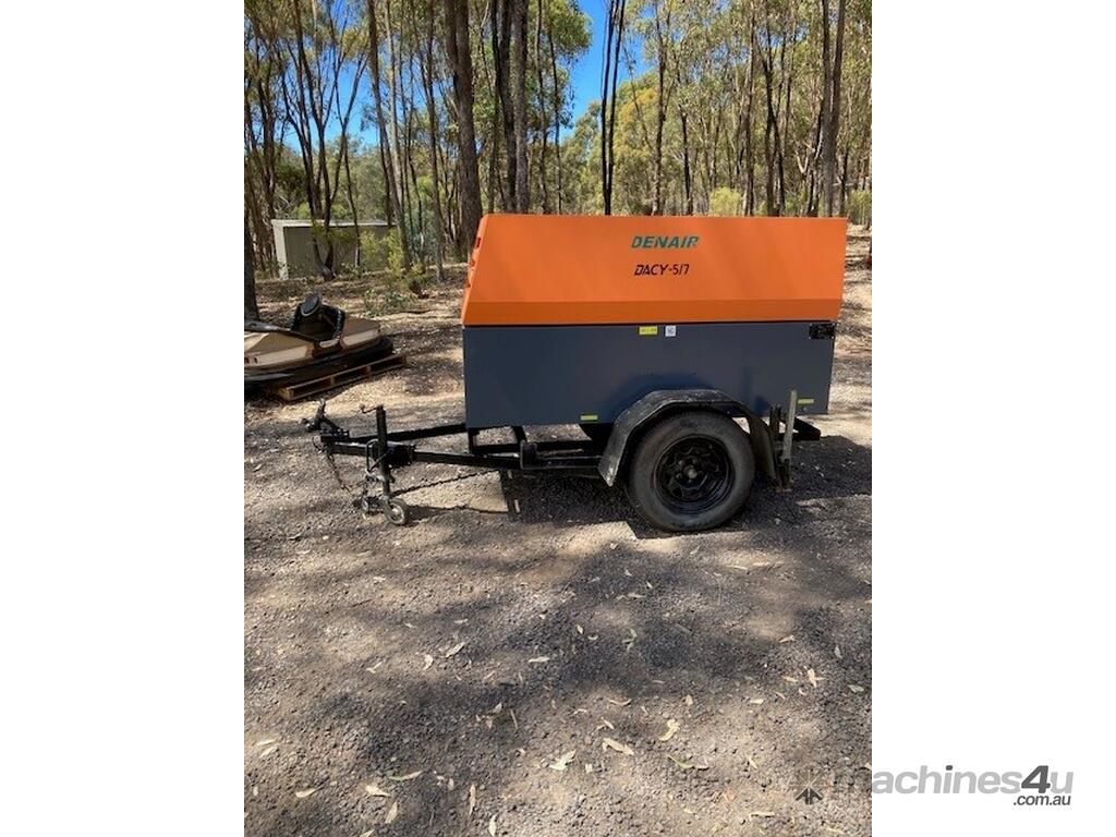 New 2022 Atlas Copco Denair DACY 5 7 Towable Portable Compressor in
