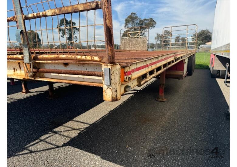 caption Trailer Flat Top Freighter 40ft Lead 1999 Tri SN1662