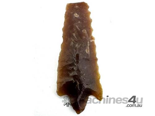 8000BC STONE AGE KNAPPED FLINT ARROWHEAD