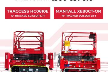   & Demo MANTALL & TRACCESS Tracked Scissor Lifts on SALE now!