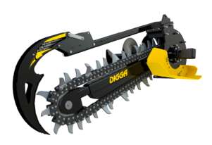 Digga BIGFOOT XD Trencher - up to 1200mm Dig Depth | 200mm Combo Chain