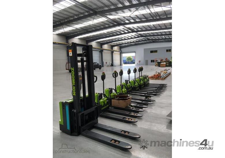 caption 2024 Zoomlion DB15E Electric Stacker Pallet Jack